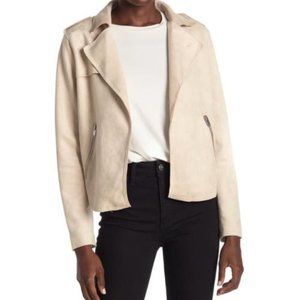 NWT Philosophy Faux Suede Moto Jacket | L
